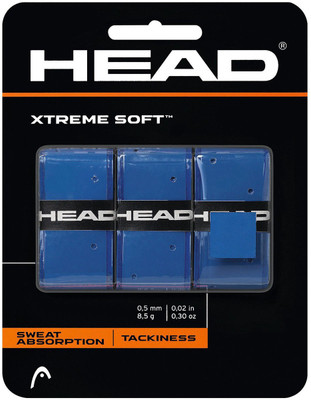 Head Extreme Soft Overgrip (3 Pcs)-Blue Extra Tacky Grip(Blue, Pack of 3)