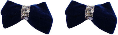 

Trendeela.com Feriha Navy Blue Pair Of Bow Hair Pin(Blue)