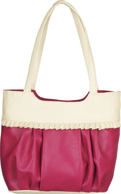 

Fristo Hand-held Bag(Maroon, Beige), Beige;maroon