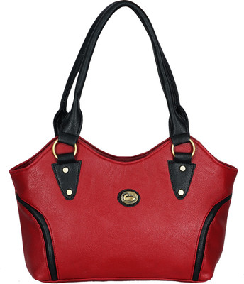 

Fristo Hand-held Bag(Maroon, Black), Black;maroon