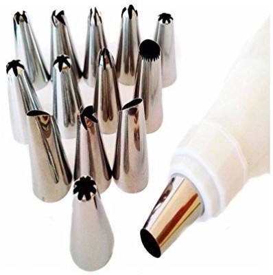 K Kudos Enterprise Cake Nozzles Silver Kitchen Tool Set Kitchen Tool Set(Silver, Baking Tools)