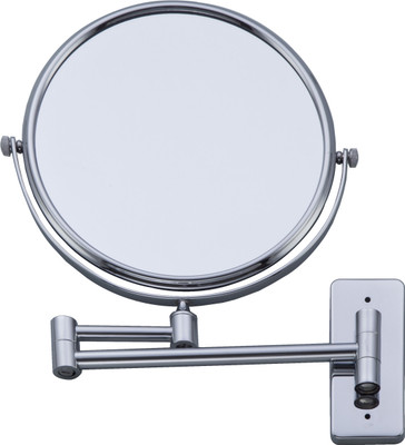 

Dolphy Rectangular Stand Wall MOunted 5X Magnifying Mirror(Round Finish : Croma)