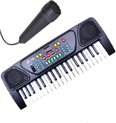 

MEGA STAR 37 KEYS MUSICAL ELECTRONIC KEYBOARD PIANO WITH MIC MELODY MIXING TOYS FOR KIDS (Multicolor)(Black)