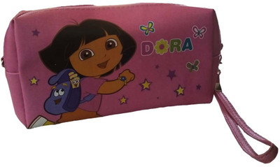 

kidoz kingdom SINGLE ZIP CANVAS DORA Art Plastic Pencil Box(Set of 1, Multicolor)