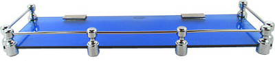 

RoyaL Indian Craft Pivot Bracket 18 by 5 INCH Marvelous Blue Glass Wall Shelf(Number of Shelves - 1, Blue)