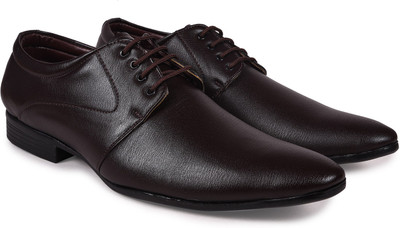 

Arthur Men's Brown PU Formal Derby For Men(Brown