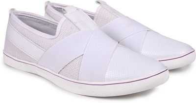 

Andrew Scott Men's White Slip On Sneakers For Men(White