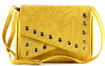

Ramposh Women Evening/Party Yellow Rexine Sling Bag