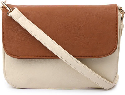 Cappuccino Girls Casual Tan PU Sling Bag