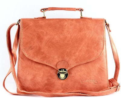 

Ramposh Women Casual Pink Rexine Sling Bag