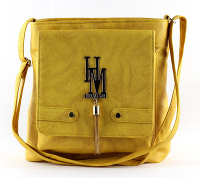 

Ramposh Women Casual Yellow Rexine Sling Bag