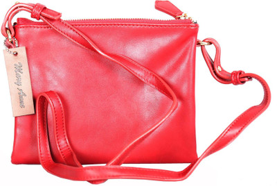 

Mary Anne Women Casual Red Leatherette Sling Bag