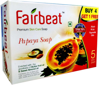

Fairbeat Fairbeat Papaya Soap(375 g, Pack of 5)