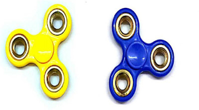 

Krypton Pack OF 2 Side Wings Gold Ring Hot Look Fidget Spinner(Multicolor)
