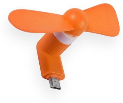 Avenue Mini Micro USB 2 in 1 Portable Fan For Android Smart Phone 01 USB Fan Orange Avenue Mobile Accessories