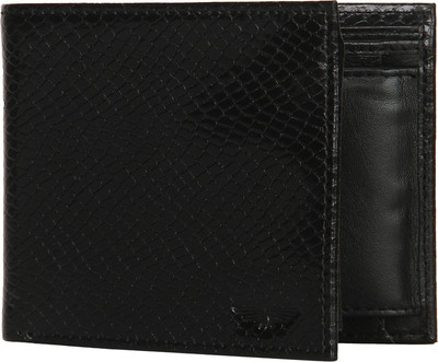 

Park Avenue Men Black Genuine Leather Wallet(3 Card Slots)