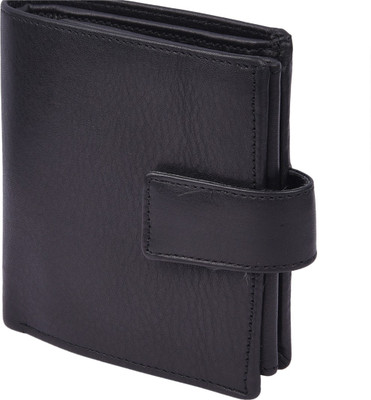 

Chappie Moustache Men Black Genuine Leather Wallet(11 Card Slots)