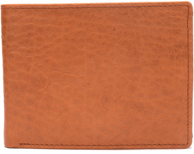 

Rebel Color Men Tan Genuine Leather Wallet(12 Card Slots)