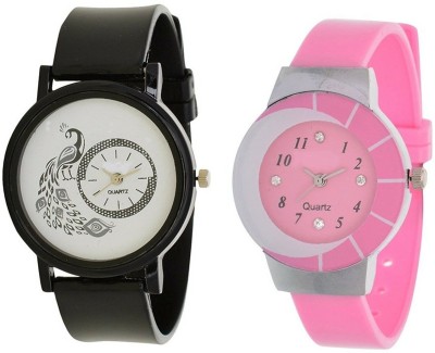 Miss Perfect Women Pu analog peacock and Print Watch Combo of - 2 Watch  - For Women   Watches  (Miss Perfect)
