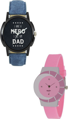 View SRK ENTERPRISE Muticolor Couple With Stylish And Designer Dial 051 Watch  - For Men & Women Wrist Watches Price Online(SRK ENTERPRISE)