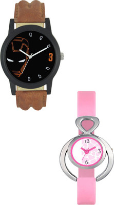 SRK ENTERPRISE Muticolor Couple With Stylish And Designer Dial 026 Watch  - For Men & Women   Watches  (SRK ENTERPRISE)