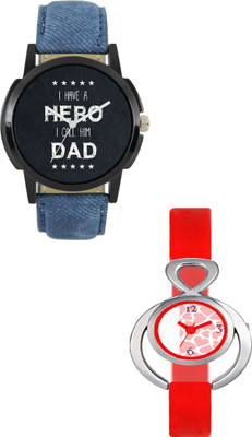 

SRK ENTERPRISE Muticolor Couple With Stylish And Designer Dial 078 Watch - For Men & Women