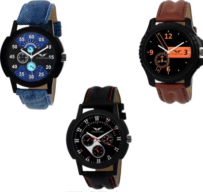 Gargee Design New 355142 Combo of 3 festive season sales in watches Watch  - For Boys   Watches  (Gargee Design)