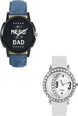

SRK ENTERPRISE Muticolor Couple With Stylish And Designer Dial 086 Watch - For Men & Women