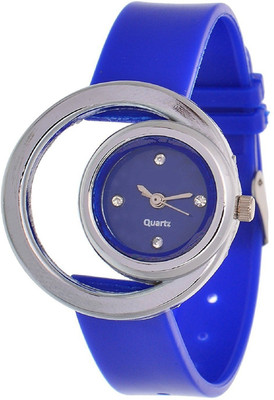 

Miss Perfect Red Moon Pu Fancy Watch - For Women