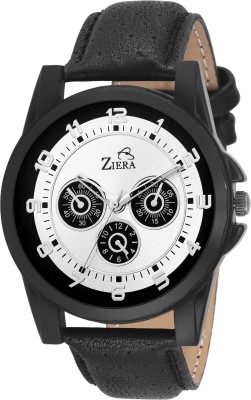 ZIERA ZR7033 BLACK LEATHER STRAP STYLISH Watch  - For Men   Watches  (Ziera)