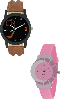 View SRK ENTERPRISE Muticolor Couple With Stylish And Designer Dial 008 Watch  - For Men & Women Wrist Watches Price Online(SRK ENTERPRISE)