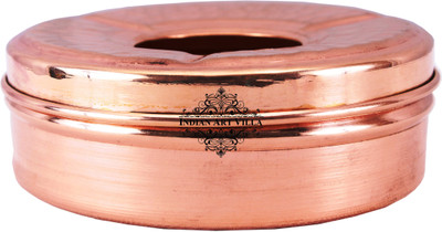 

IndianArtVilla Copper Brown Copper Ashtray