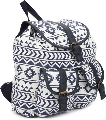 

People P42BAG899612112 18.5 L Backpack(White, Blue), Navy