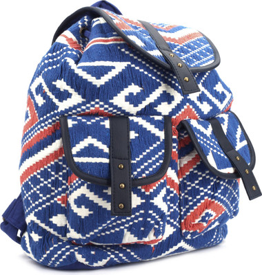 

People P42BAG999718927 18.5 L Backpack(Red, White, Blue), White base