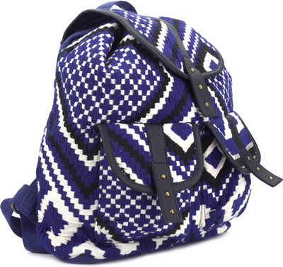 

People P42BAG999713927 18.5 L Backpack(Black, White, Blue), White base