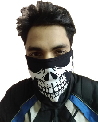

X&M Black, White Bike Face Mask for Men & Women(Size: Free, Balaclava)