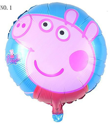 

PARTY PROPZ Printed Newly Cute Peppa Pig Air Foil Balloon(Multicolor, Pack of 1)