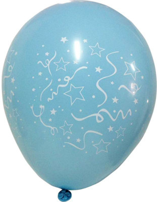 

Funcart Printed Baby Blue Confetti Printed Balloons (pack of 5) Balloon(Blue, Pack of 5)