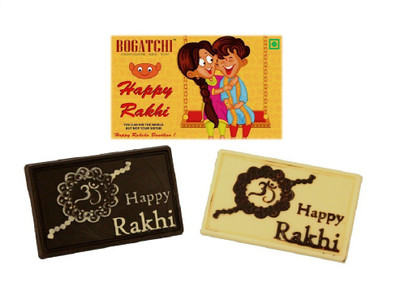 

Bogatchi Dual Rakhi Wishes Bars(Pack of 2, 70)