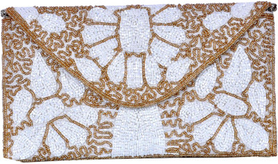 

DUCHESS Party Brown, White Clutch