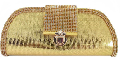 

Bagaholics Party Gold Clutch