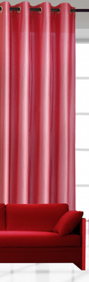 

India Furnish 153 cm (5 ft) Polyester Window Curtain Single Curtain(Floral, Pink)