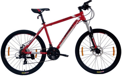 

Format Typhoon 26 Inches 21 Speed Red 26 T Mountain/Hardtail Cycle(21 Gear, Multicolor)