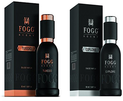 

Fogg FOGG TUXEDO SCENT FOR MEN + FOGG EXPLORE SCENT FOR MEN Perfume Body Spray - For Men(50 ml, Pack of 2)