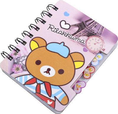 

COI Pocket-size Diary(Paris teddy lock diary beautiful personal diaries for girls and boys with little doodle kids love diary with teddy, MULTICOLORS)