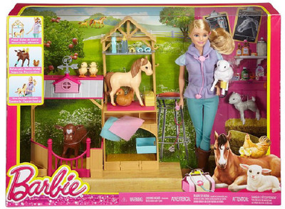 

Barbie Farm Vet Doll & Playset DHB71(Multicolor)