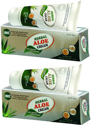 

IMC Anti-Ageing, Anti- Wrinkle, Anti-Pimple, Anti-Septic Herbal Aloe Cream(120 g)