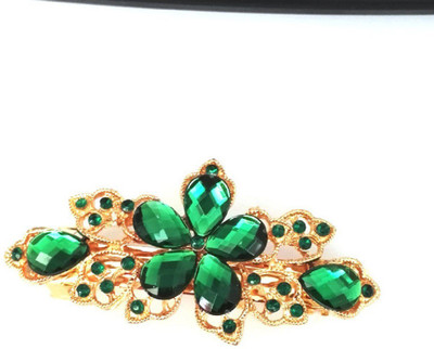 

Kirati Flower Enthralling Design Hair Clip(Green)