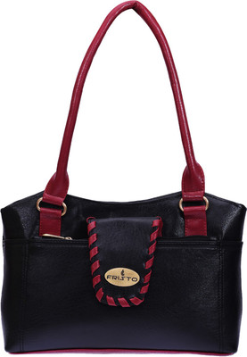 

Fristo Hand-held Bag(Black, Maroon)