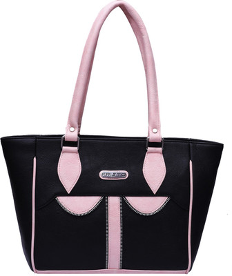 

Fristo Hand-held Bag(Black, Pink)
